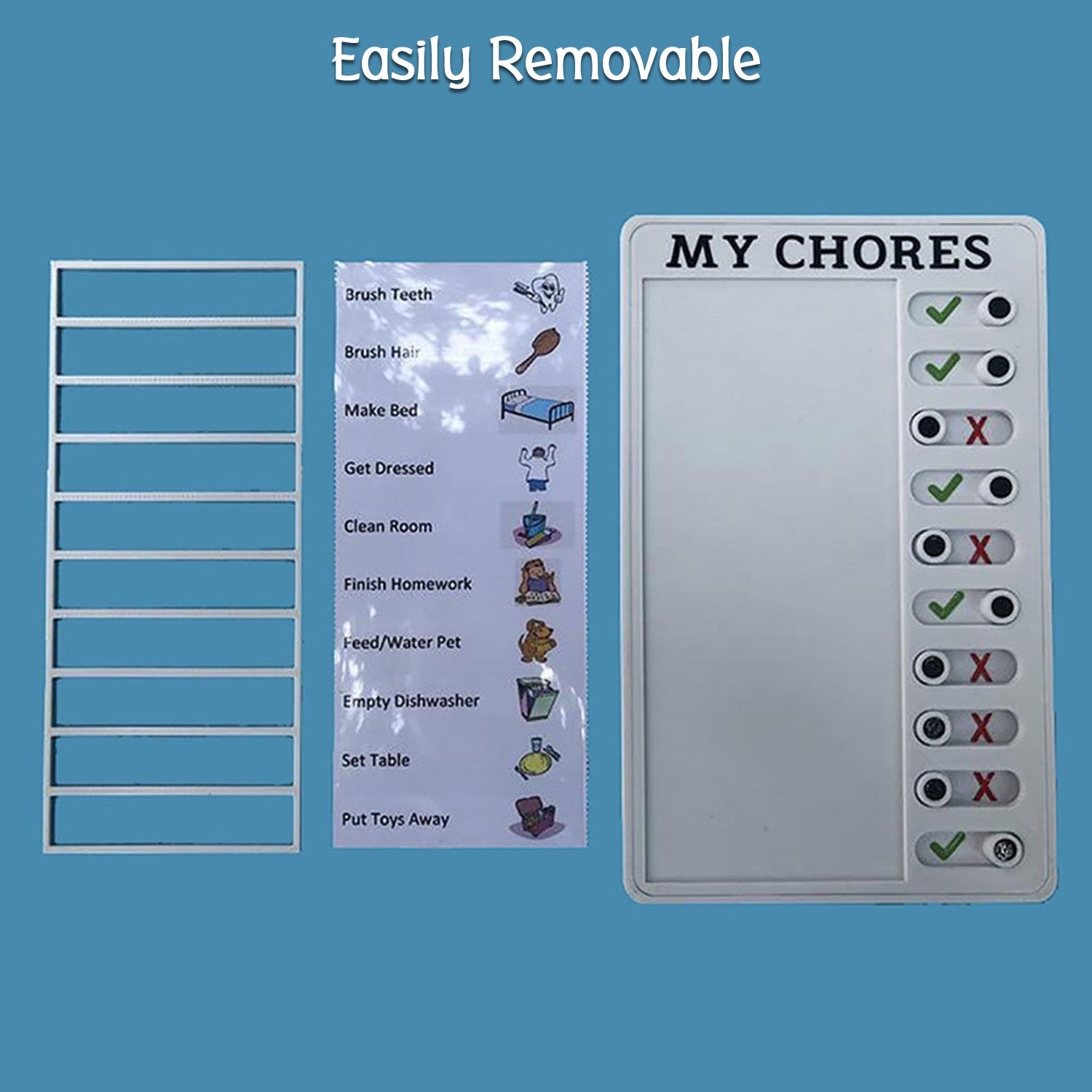 4448 Portable My Chores Home Note Board Management Planning Memo Boards Reminding Time. DeoDap 4448 Portable My Chores Home Note Board Management Planning Memo Boards Reminding Time. DeoDap
